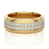 Reeva Rare Wide Band Diamond Ring Lab Grown CVD Diamond Comfort Men’s Band Gift in New York