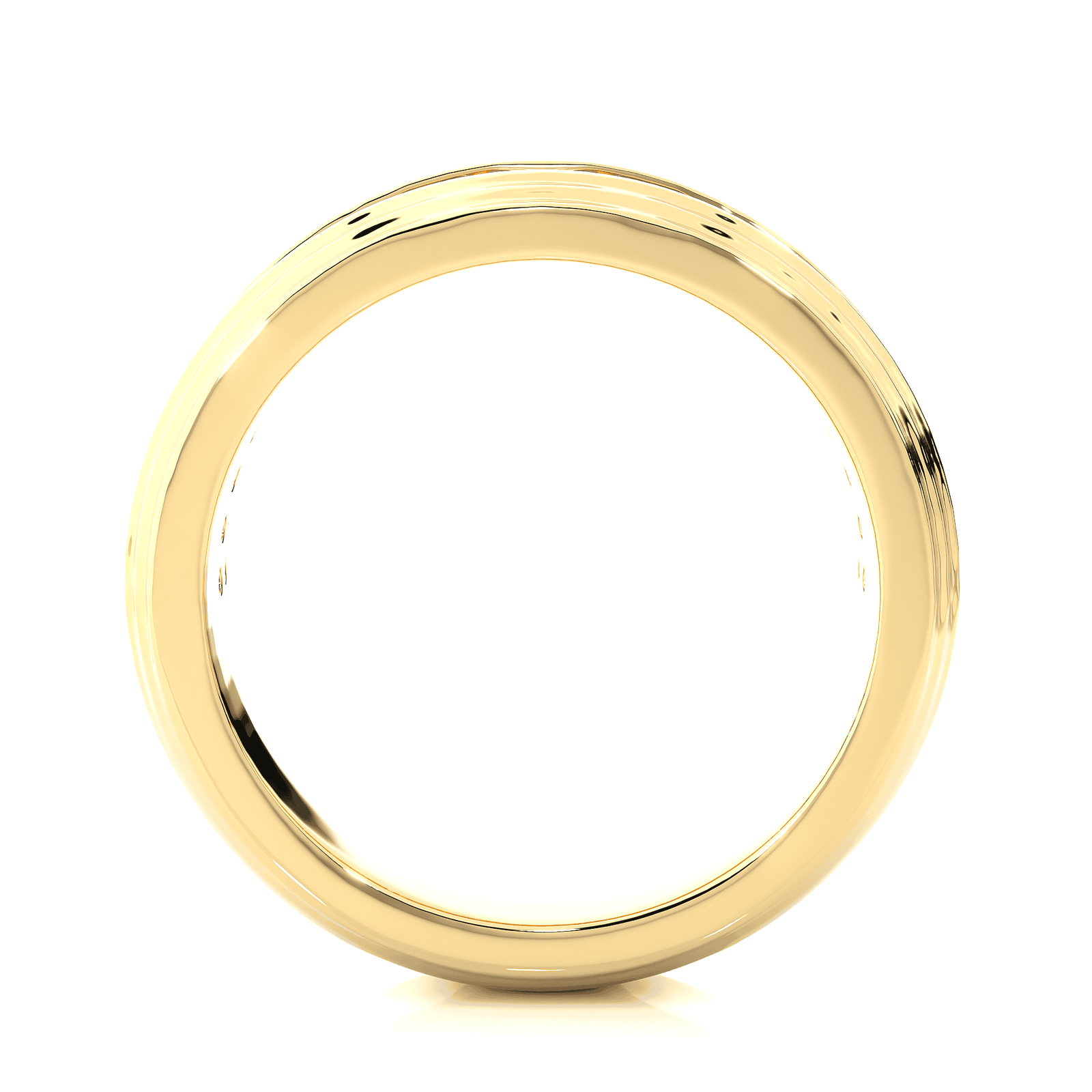 Mens diamond baguette gold ring reeva rare modern linear shine