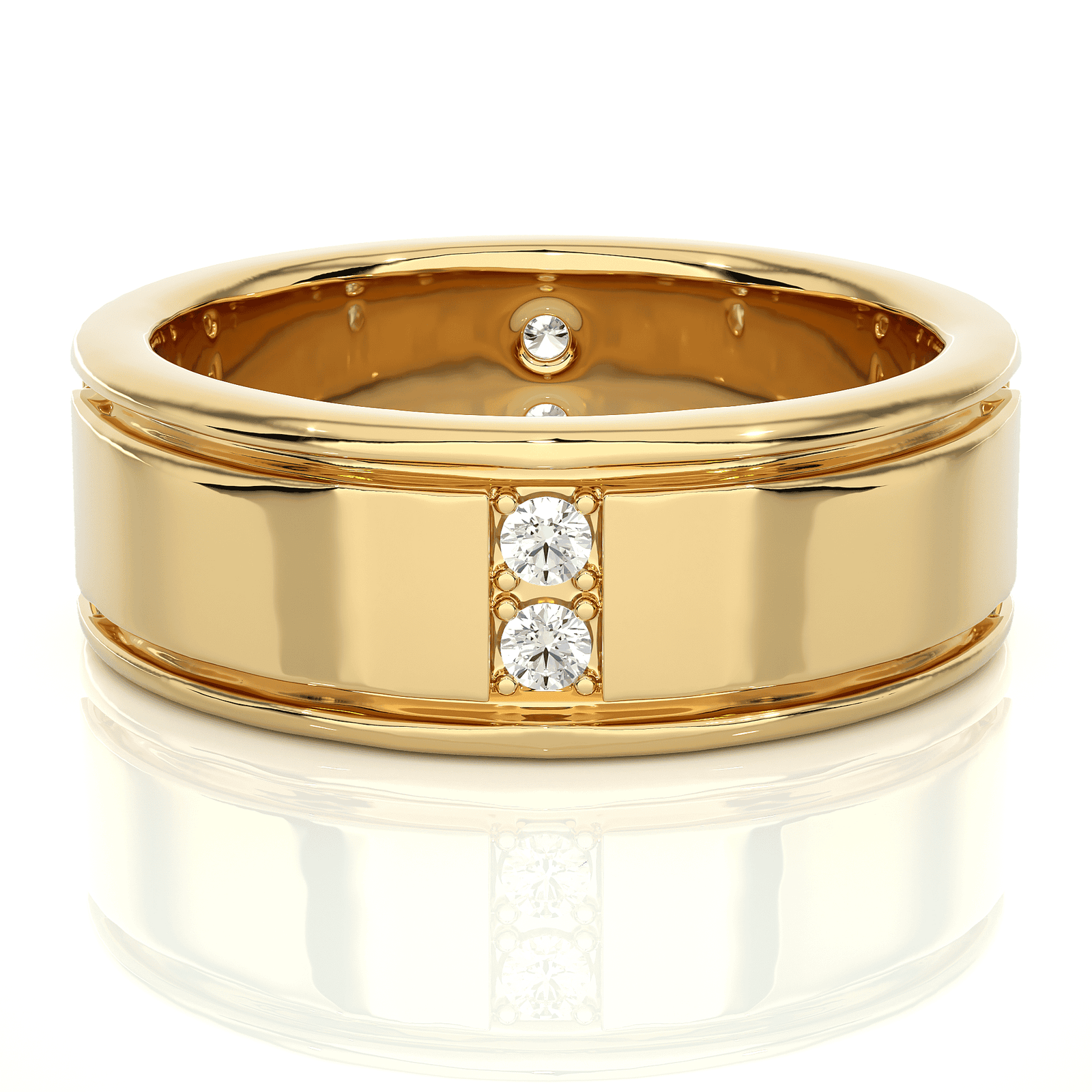 CVD Diamond Men’s Band Gift | Reeva Rare Jewelry Brand