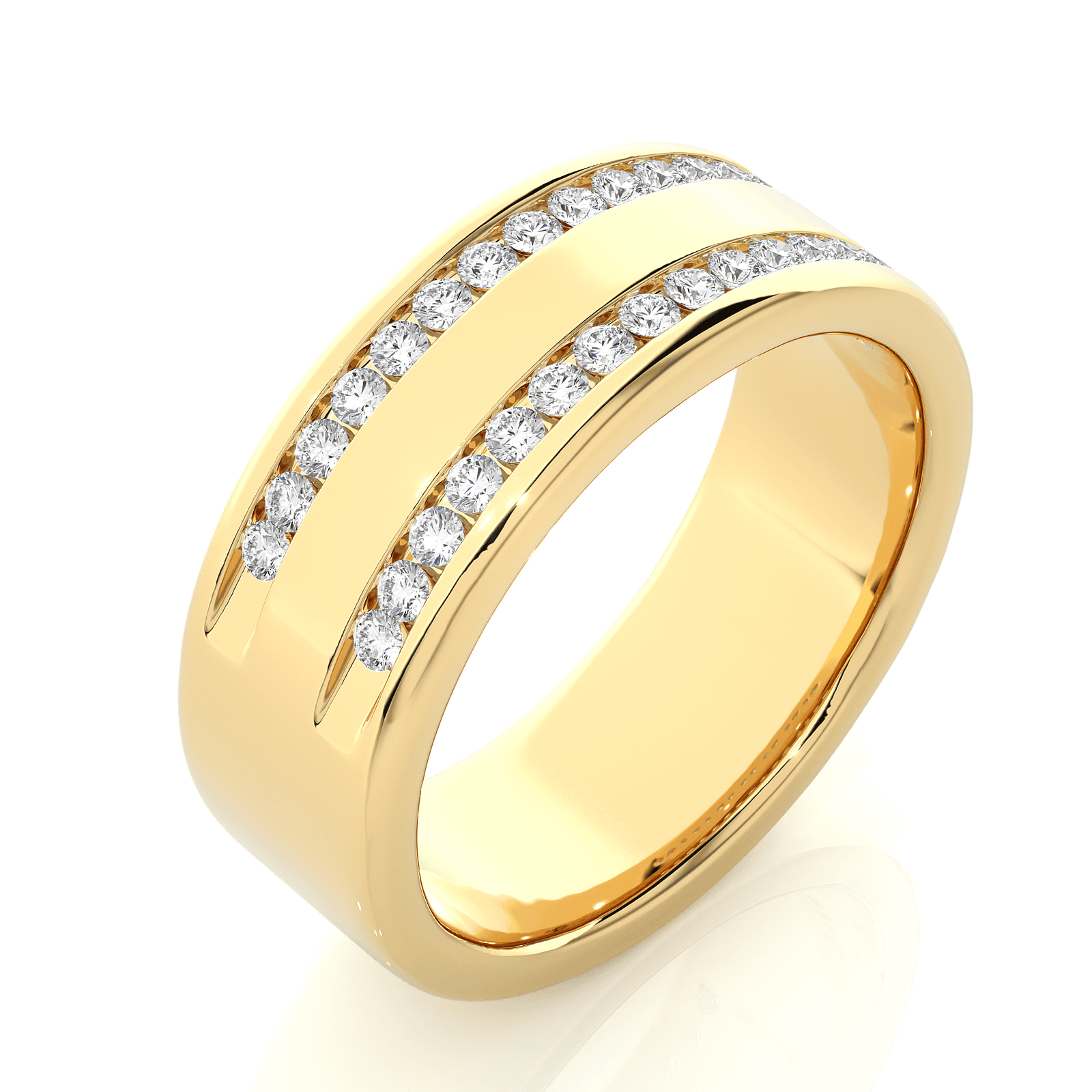 Mens vintage diamond gold ring reeva rare classic heritage look