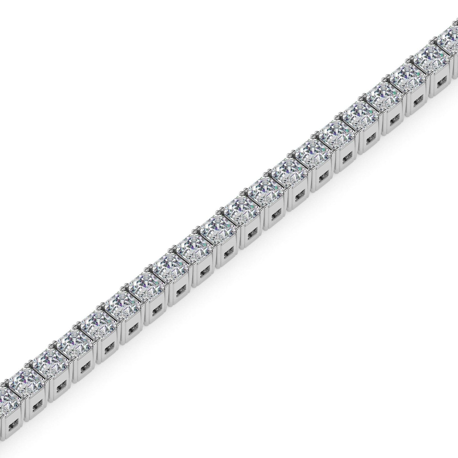 Asscher diamond bracelet reeva rare worldwide express shipping luxury women jewelry