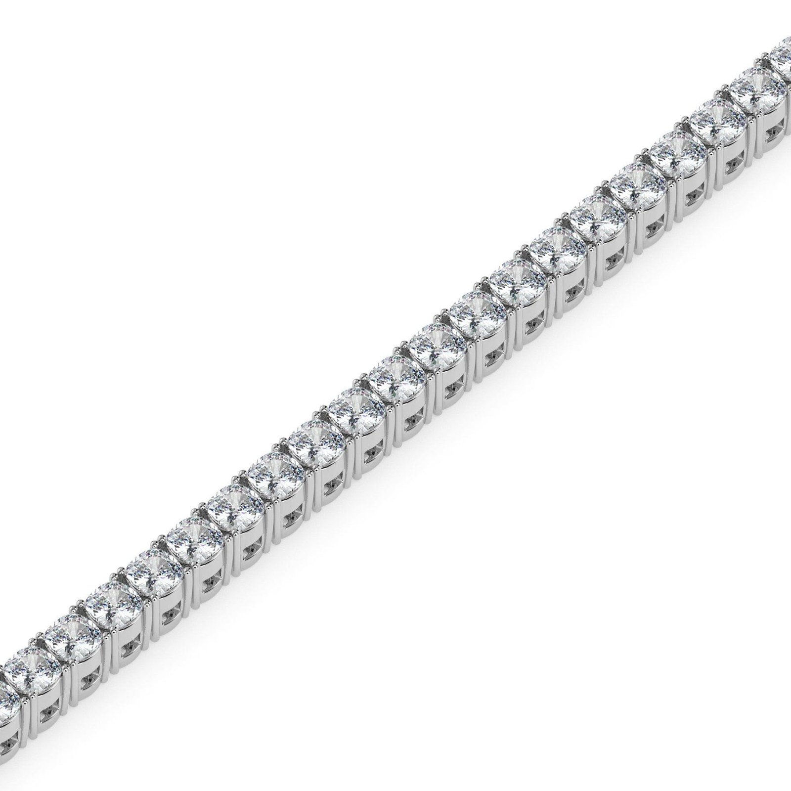 Cushion Cut Lab Diamond Bracelet