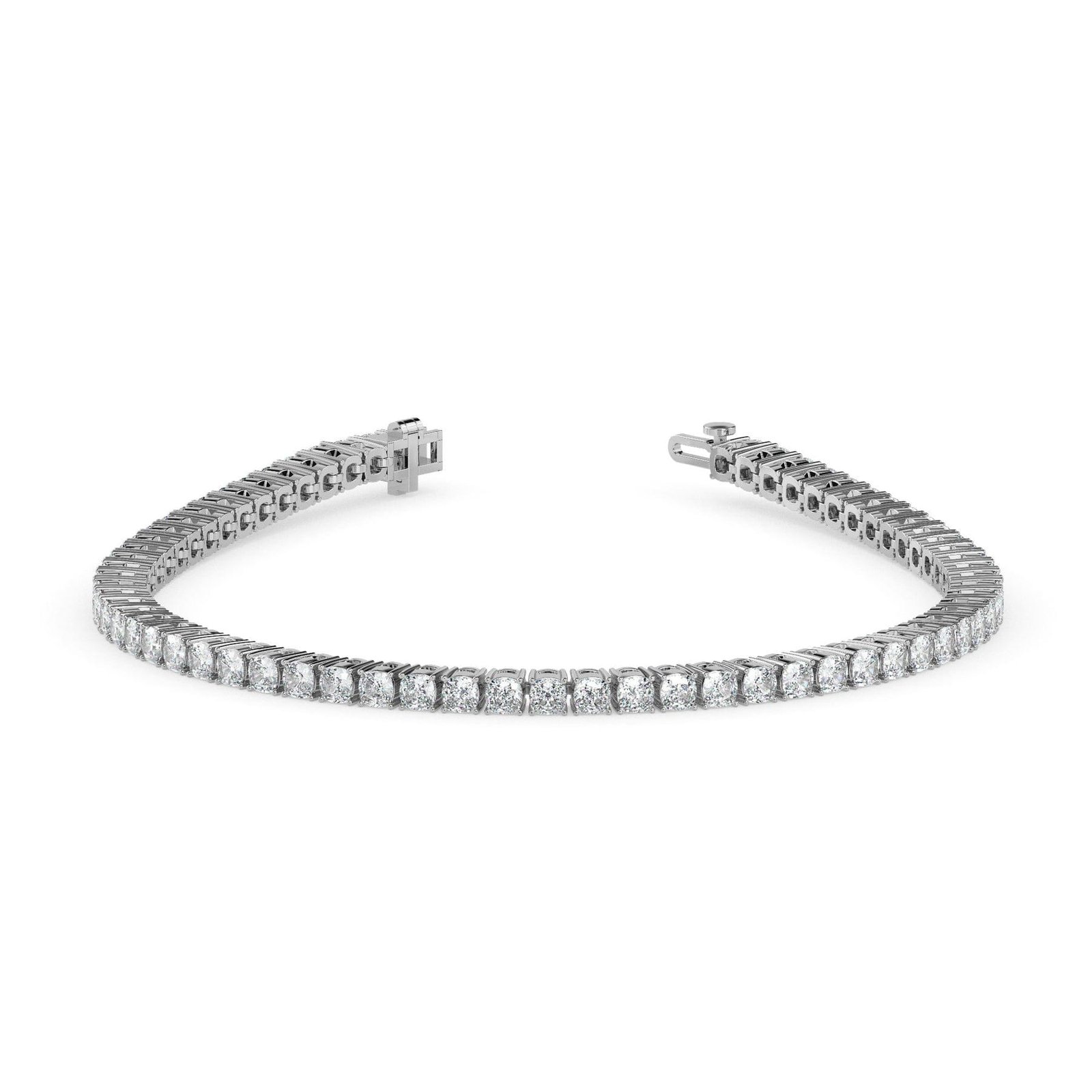 Cushion diamond classic tennis bracelet reeva rare global delivery perfect gift for her