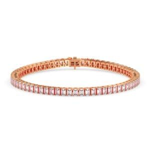 Emerald cut lab diamond fine tennis bracelet reeva rare worldwide delivery