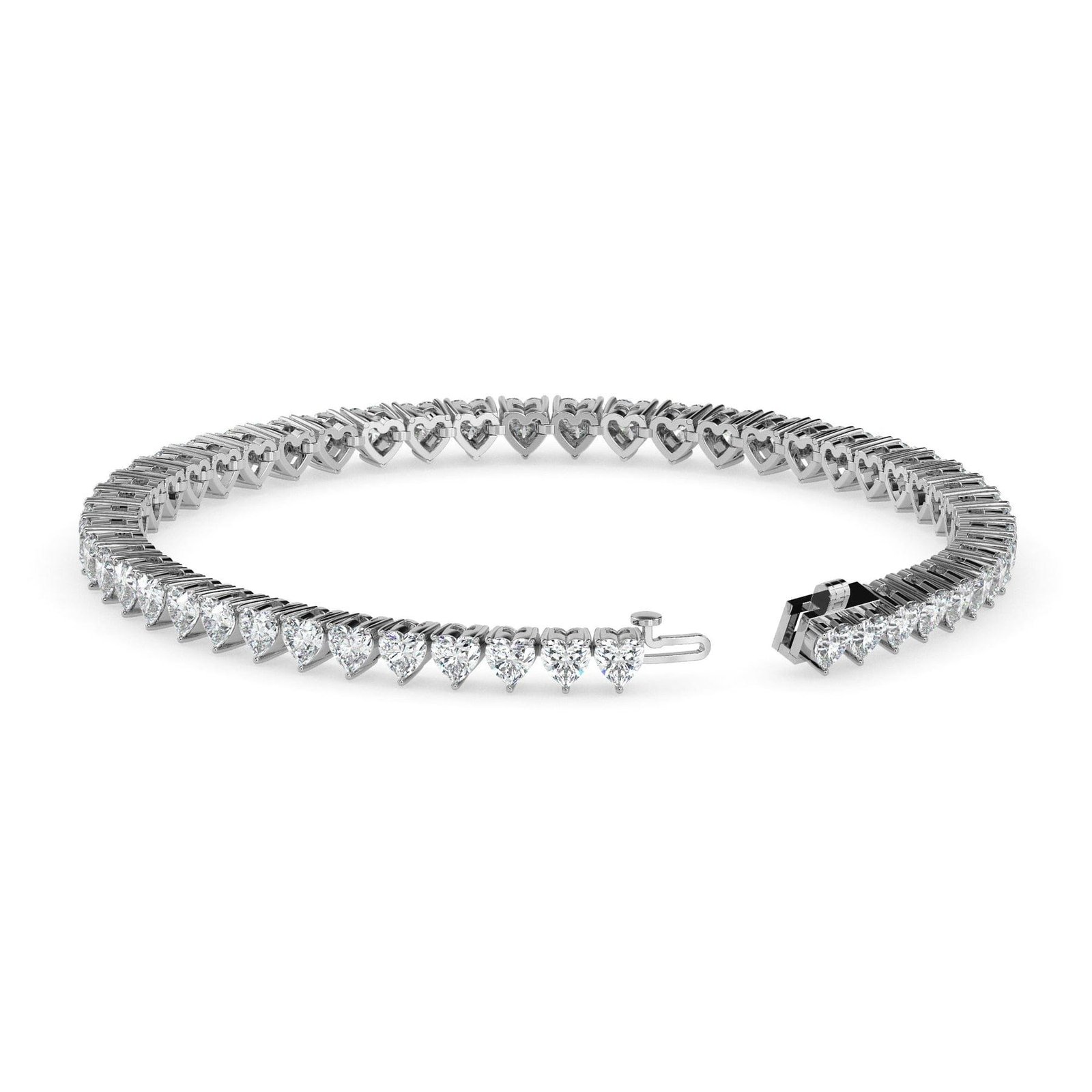 Heart diamond line bracelet reeva rare designer handcrafted jewelry for luxury gifting