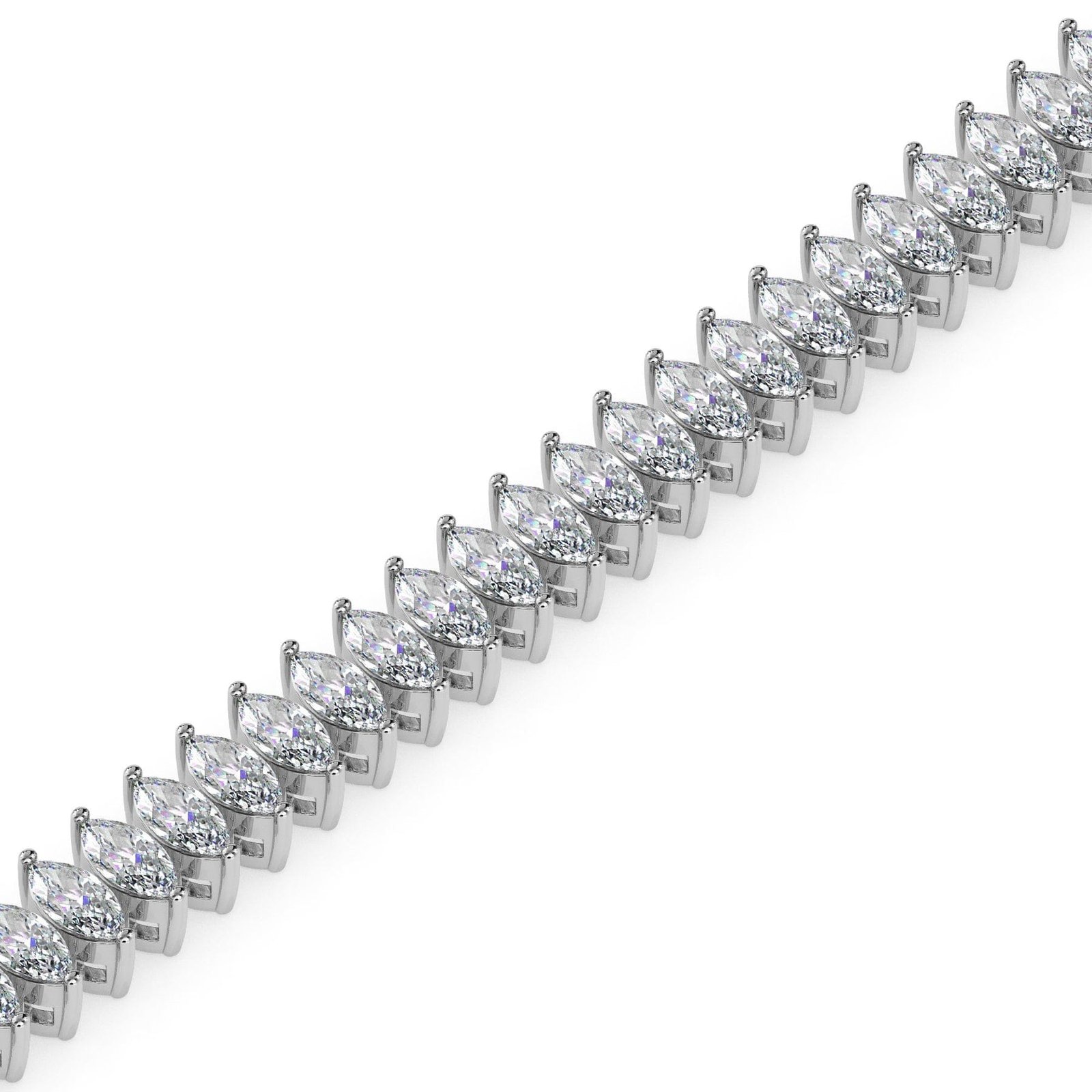 Marquise cut diamond tennis bracelet reeva rare elegant womens jewelry gift for her