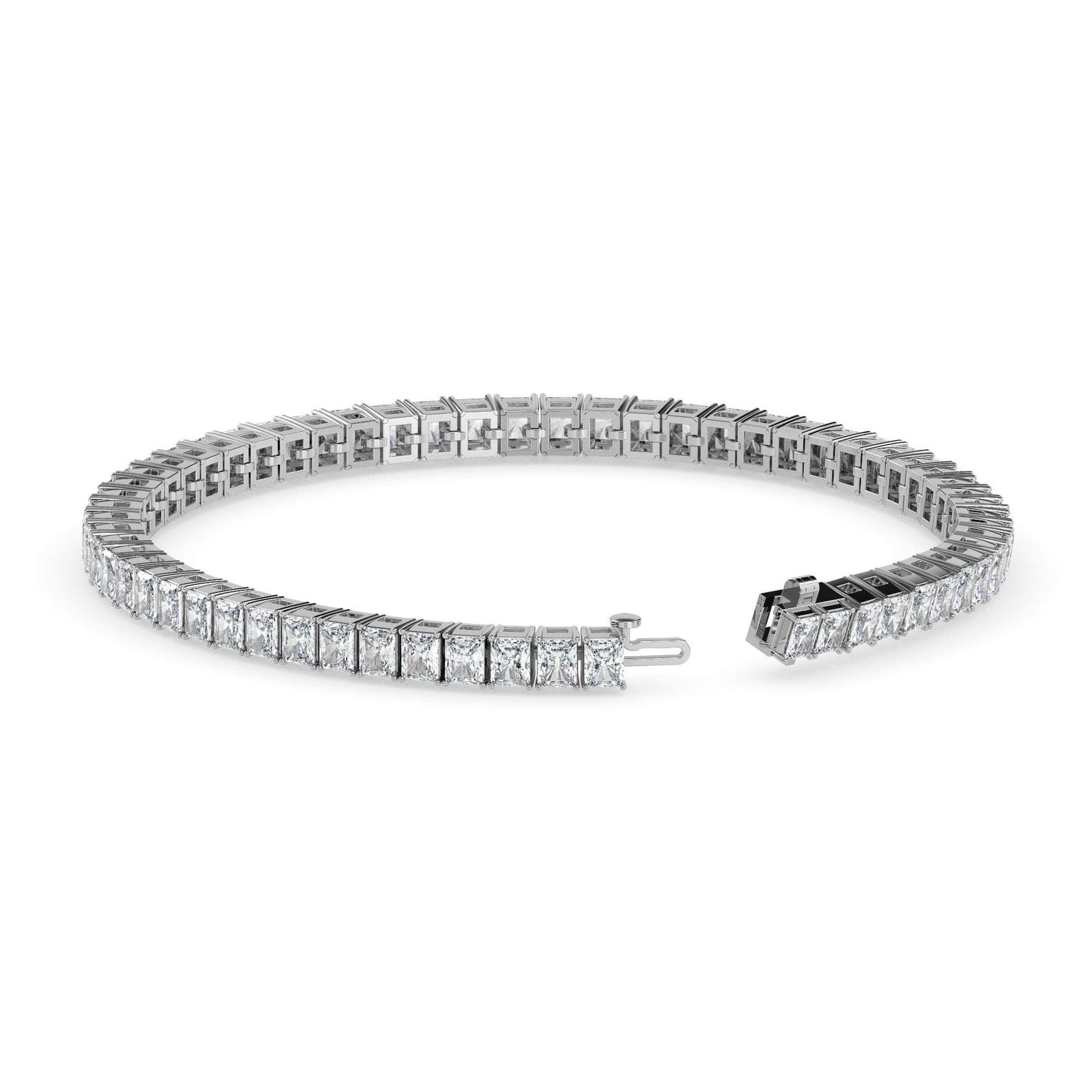 Radiant shape elegant gold bracelet reeva rare polished premium womens accessory