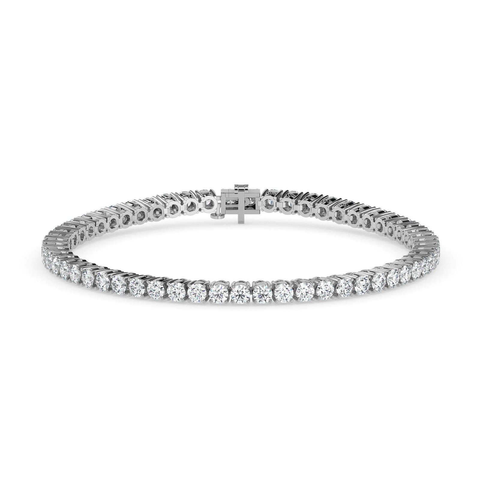 Round diamond tennis bracelet reeva rare worldwide delivery gift for her fine jewelry