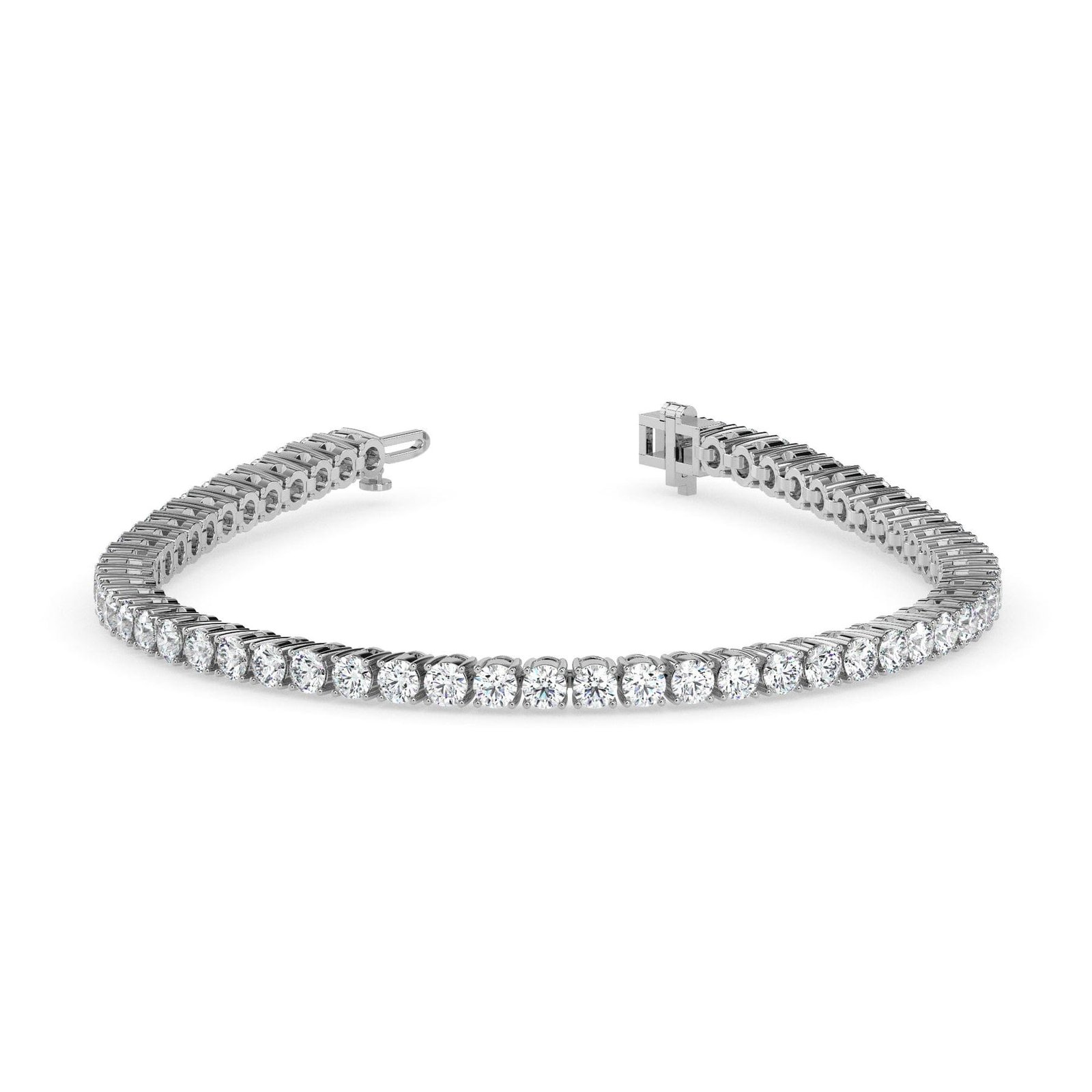 Premium round diamond tennis bracelet reeva rare worldwide shipping vintage inspired gift