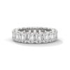 Reeva Rare Rose Gold Lab Diamond Wedding Band Modern