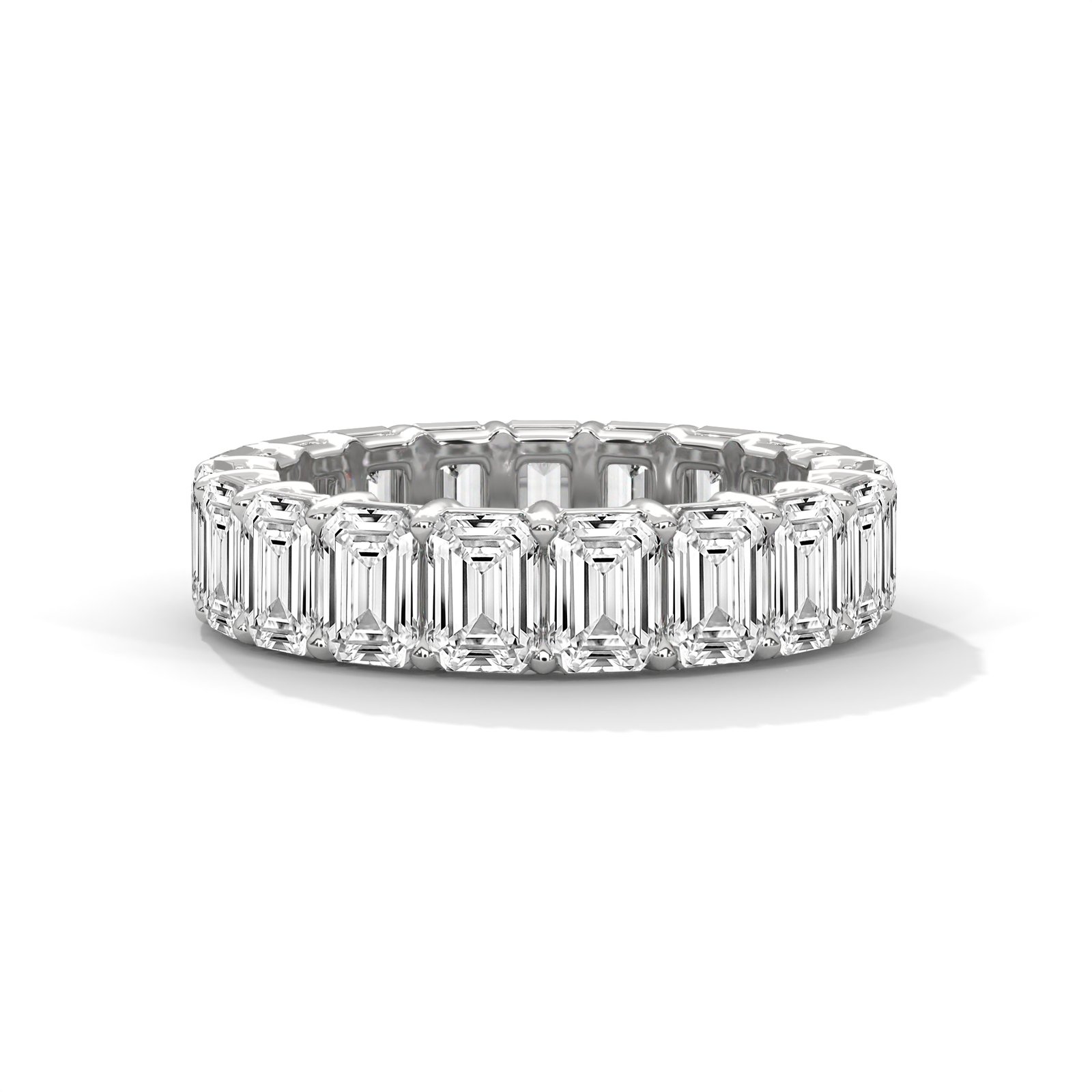 Reeva Rare Rose Gold Lab Diamond Wedding Band Modern
