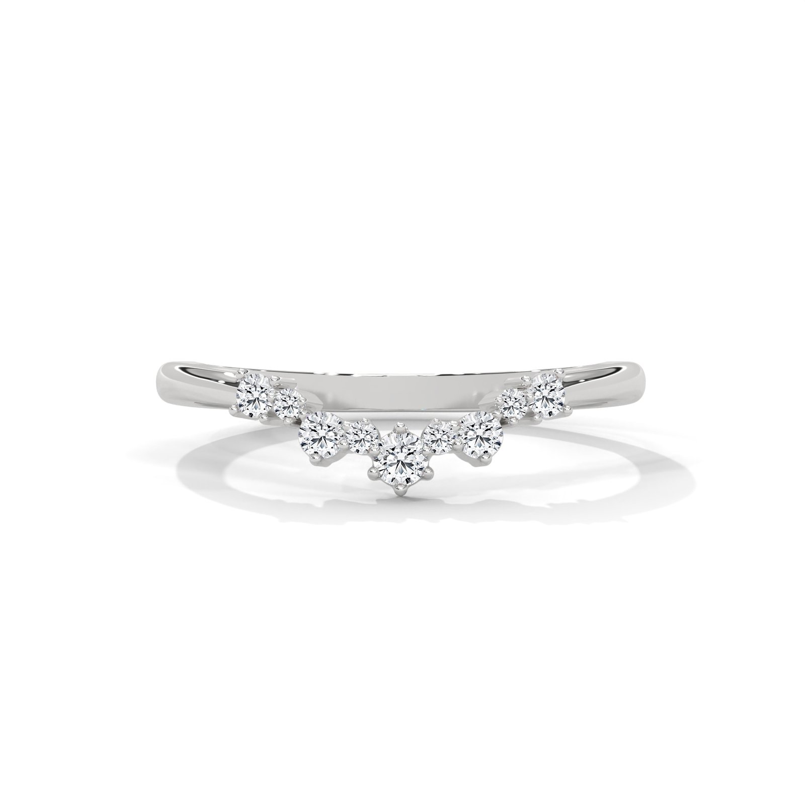 Reeva Rare Romantic Glow CVD Diamond Wedding Band