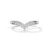 Gently sparkling CVD diamond band by Reeva Rare Reeva Rare Soft Glow CVD Diamond Wedding Band