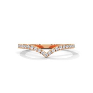 CVD diamond wedding band Los Angeles in premium gold