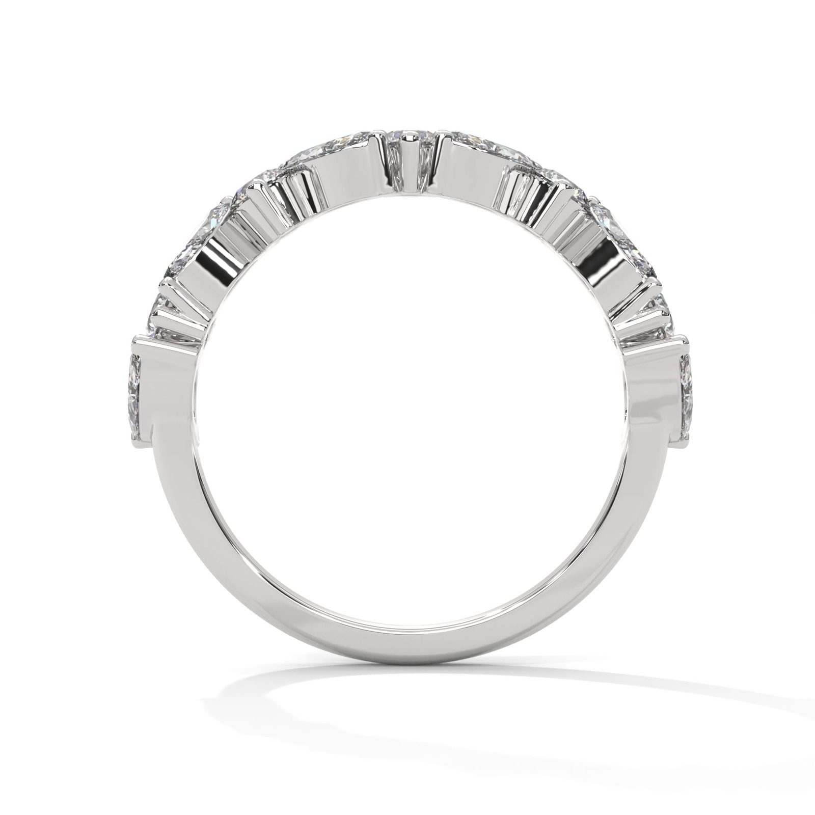 Reeva Rare Elegant Fancy Diamond Wedding Ring
