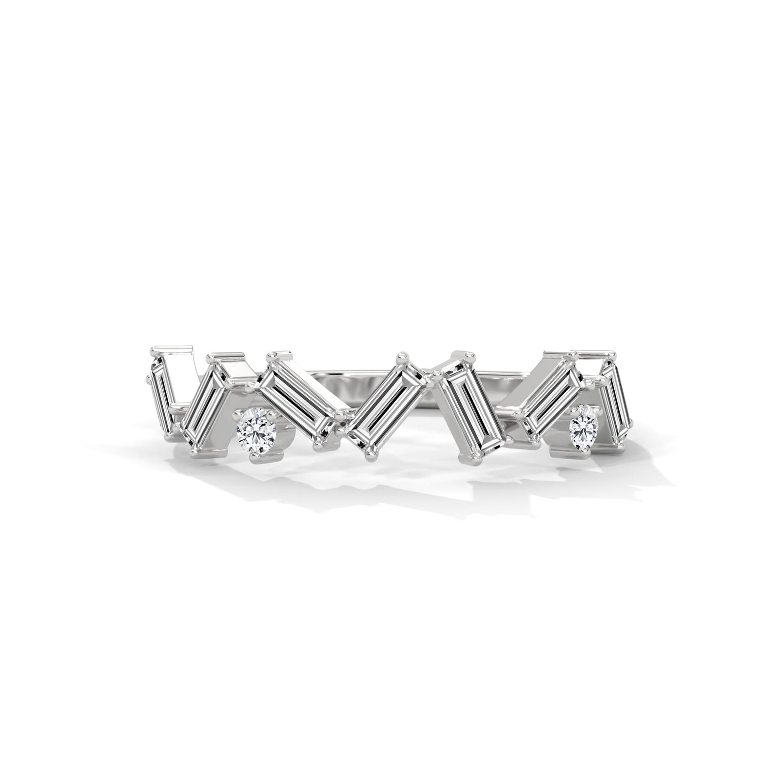 Reeva Rare Delicate Lab Diamond Wedding Band