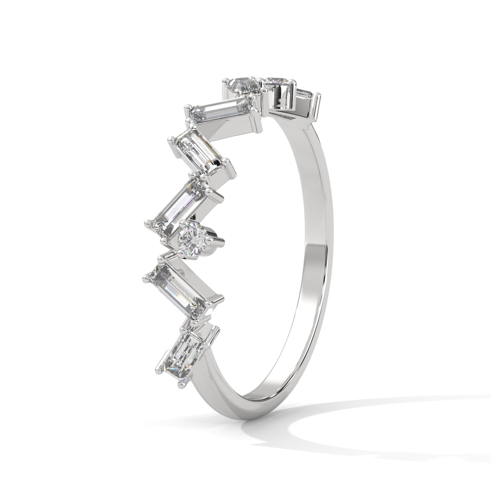 Reeva Rare Artistic Lab Diamond Bridal Band