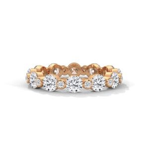 CVD diamond ring Kolkata gift in premium gold