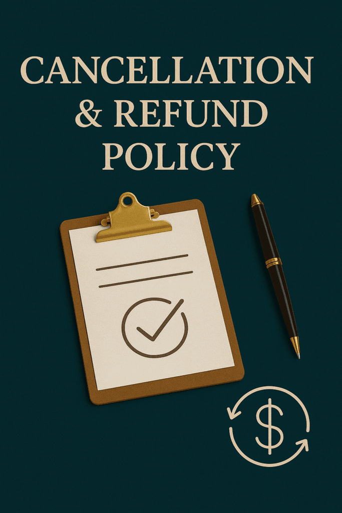 Cancellation & Refund Policy