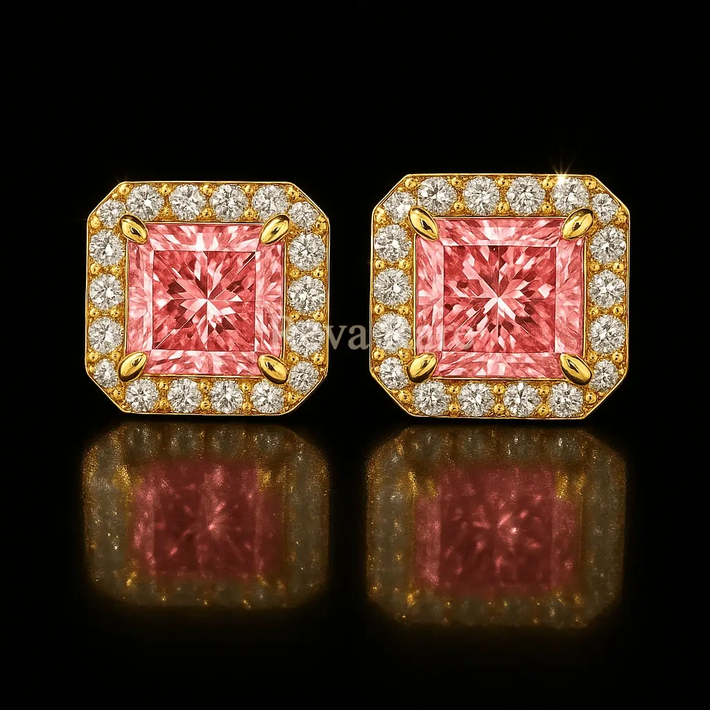 Lab Grown Pink Diamond Stud Earrings | Luxury Diamond Jewelry by Reeva Rare