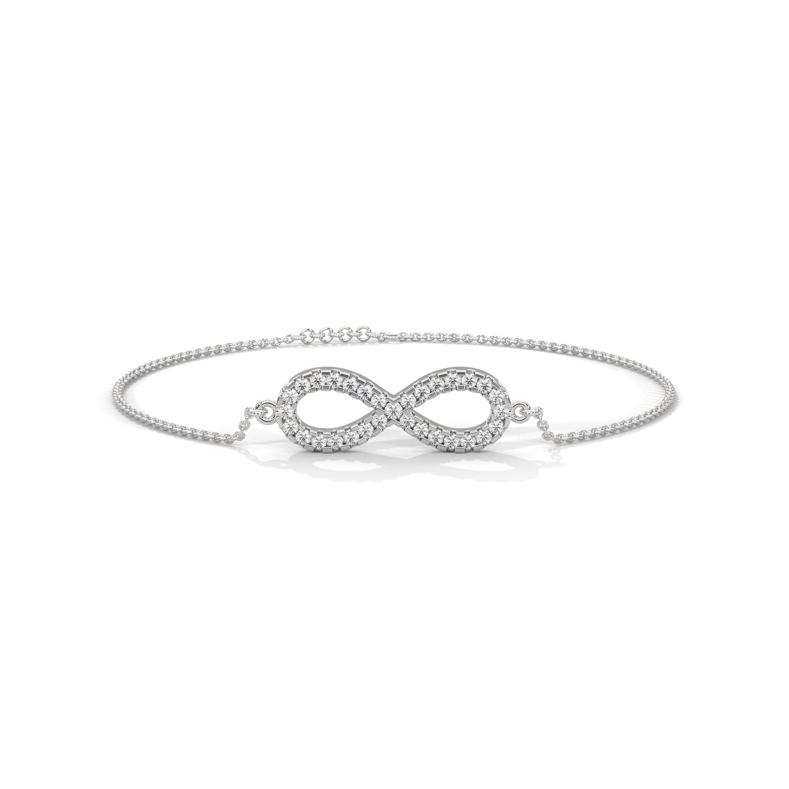 CVD diamond platinum bracelet trending fashion jewelry online from Reeva Rare brand