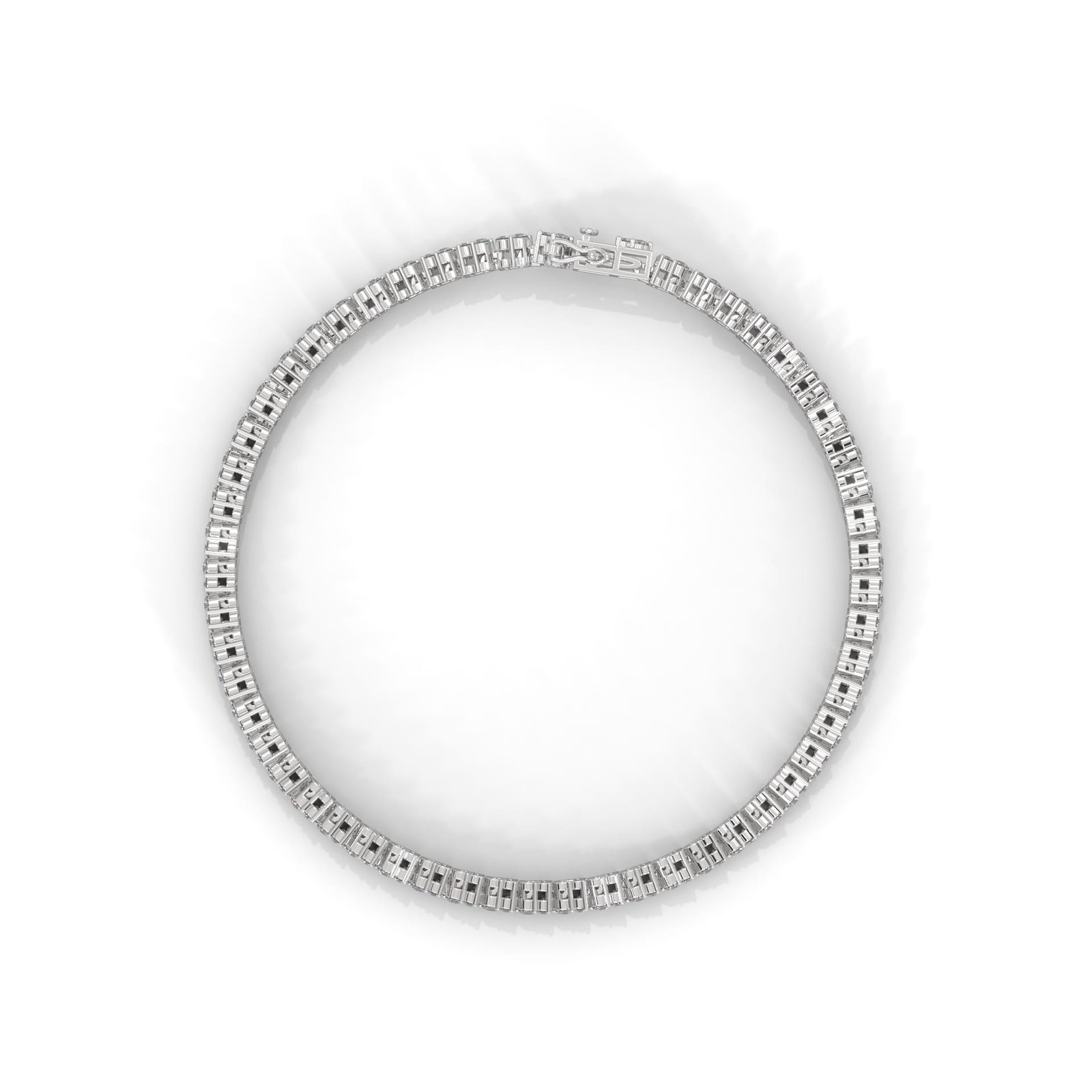 Buy CVD diamond platinum bracelet online from Reeva Rare luxury jewelry store