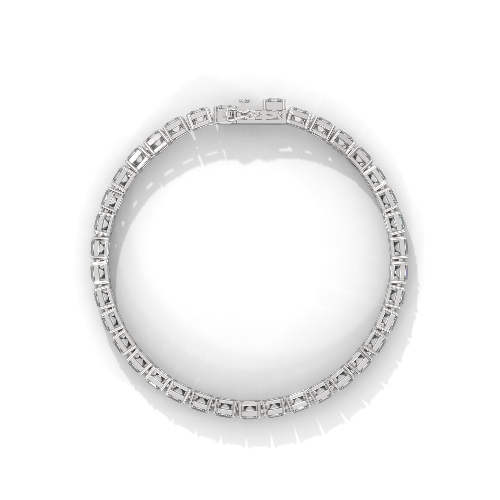 Lab grown diamond white gold bracelet crafted for modern women and premium occasions