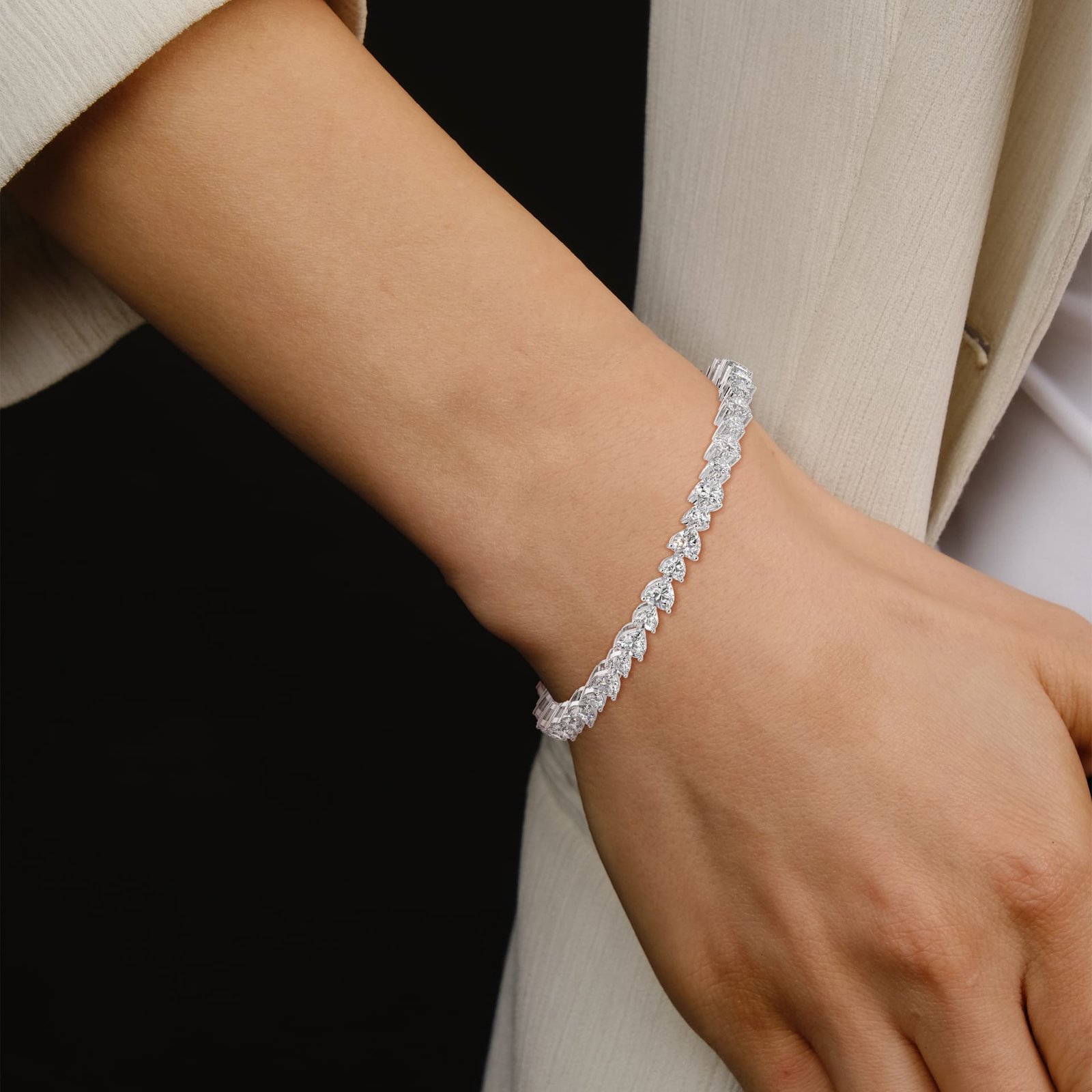 Lab Grown Diamond Rose Gold Bracelet | Jewelry