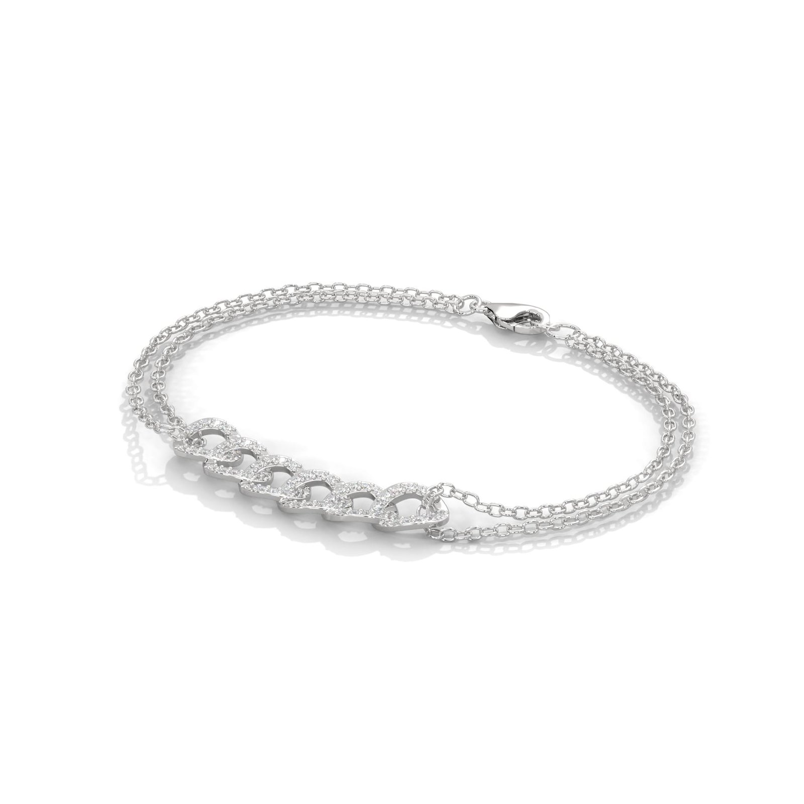New design CVD diamond bracelet handcrafted in gold for luxury jewelry lovers