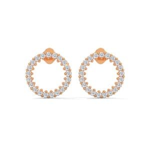 CVD diamond earrings in Antwerp in premium gold