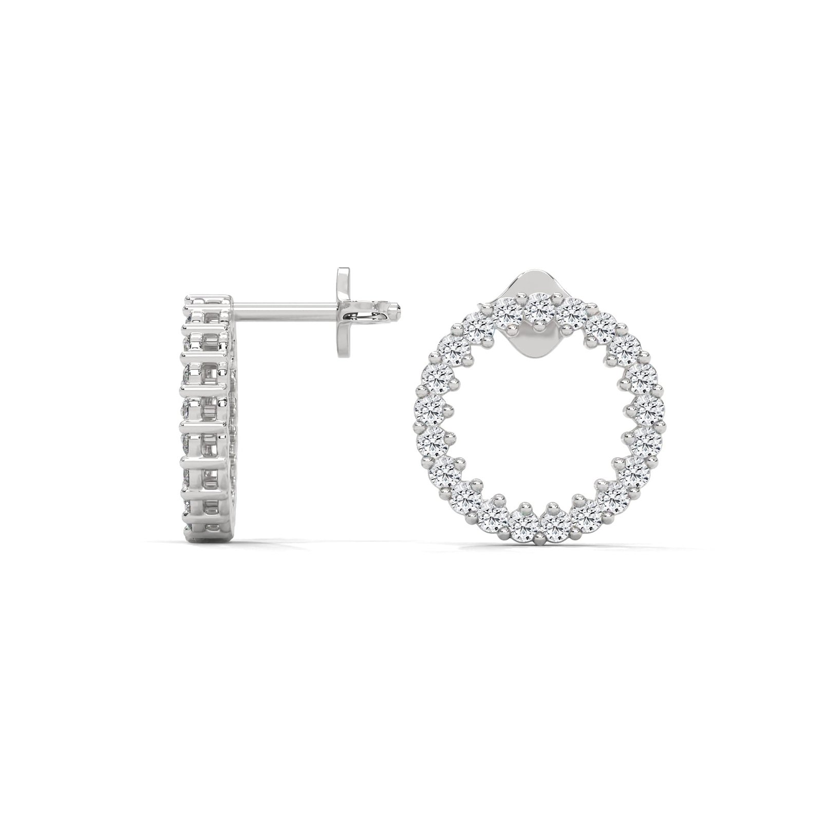 Reeva Rare lab grown diamond gold earring luxurious handcrafted jewelry gift for her