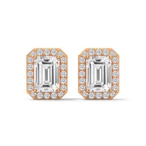 CVD diamond earrings gift in Zurich in premium gold