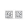 Oval Halo Lab Grown Diamond Gold Earring – Reeva Rare Reeva Rare lab grown diamond gold earring oval halo elegant modern luxury jewelry