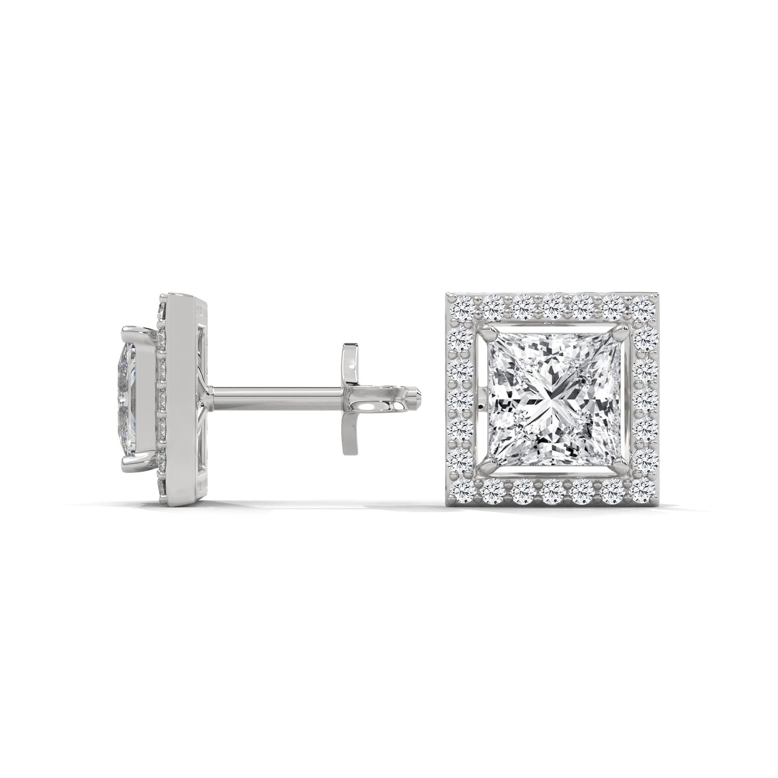 Elegant Vintage Lab Grown Diamond Gold Earring –