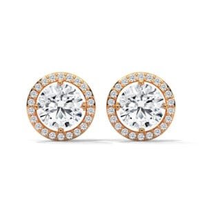 CVD diamond earrings gift in Bangkok in premium gold