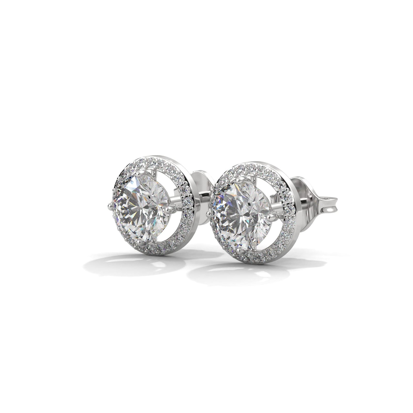 Minimalist Classic Stud Lab Grown Diamond Gold Earring –
