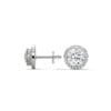 Halo Style Lab Grown Diamond Gold Earring – Reeva Rare Reeva Rare lab grown diamond gold earring halo style sparkling luxury jewelry