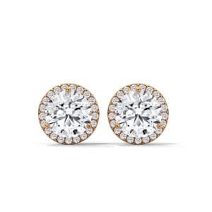 CVD diamond earrings gift in San Francisco luxury gold design