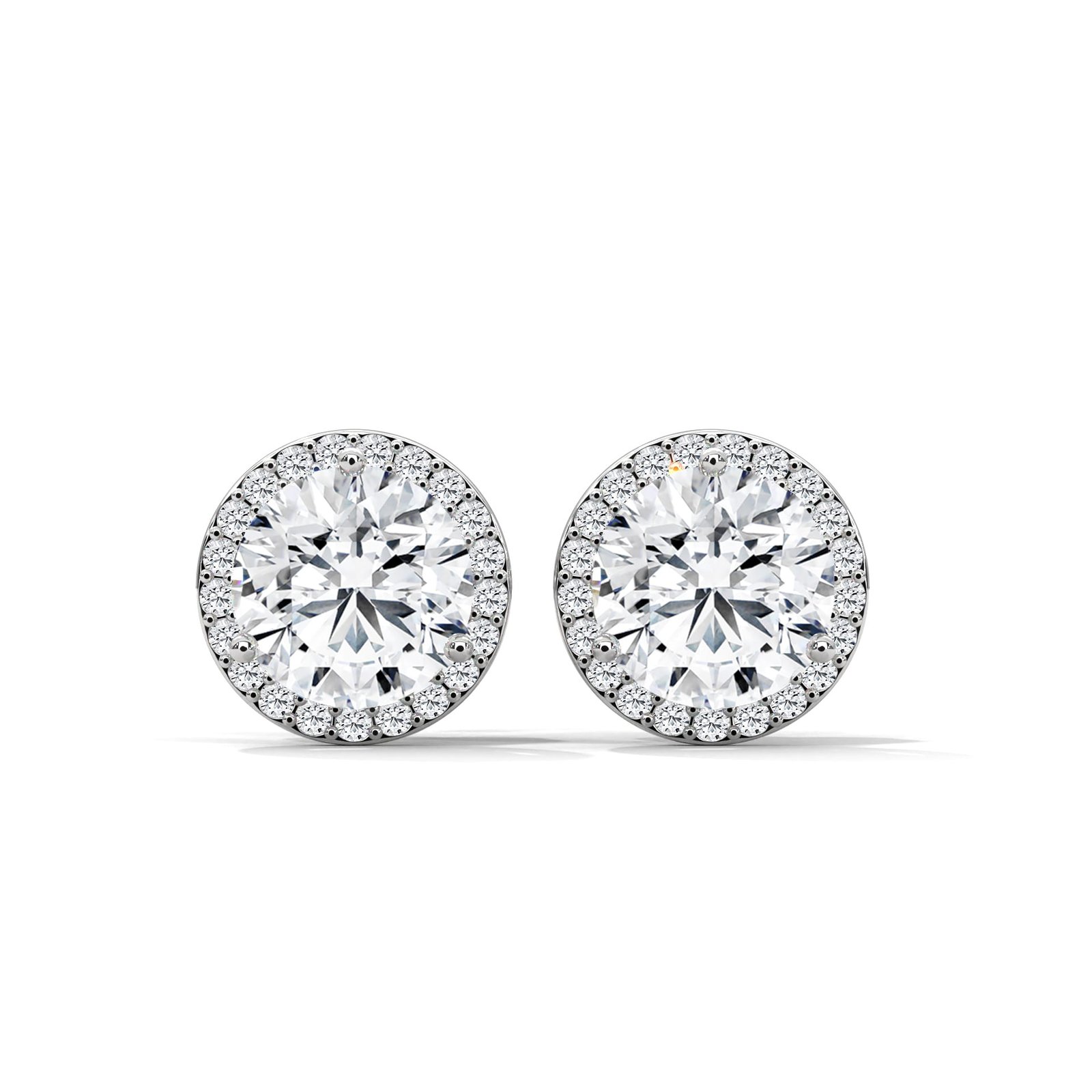 Wedding jewelry gift lab grown diamond earrings for bride
