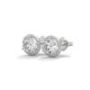 Beautifully designed gold earrings featuring certified lab grown diamonds. Wedding day lab grown diamond earrings for gifting the bride