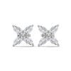 Handcrafted gold earrings with dazzling lab grown diamonds made for modern grace. Buy elegant lab grown diamond earrings from jewelry boutique online