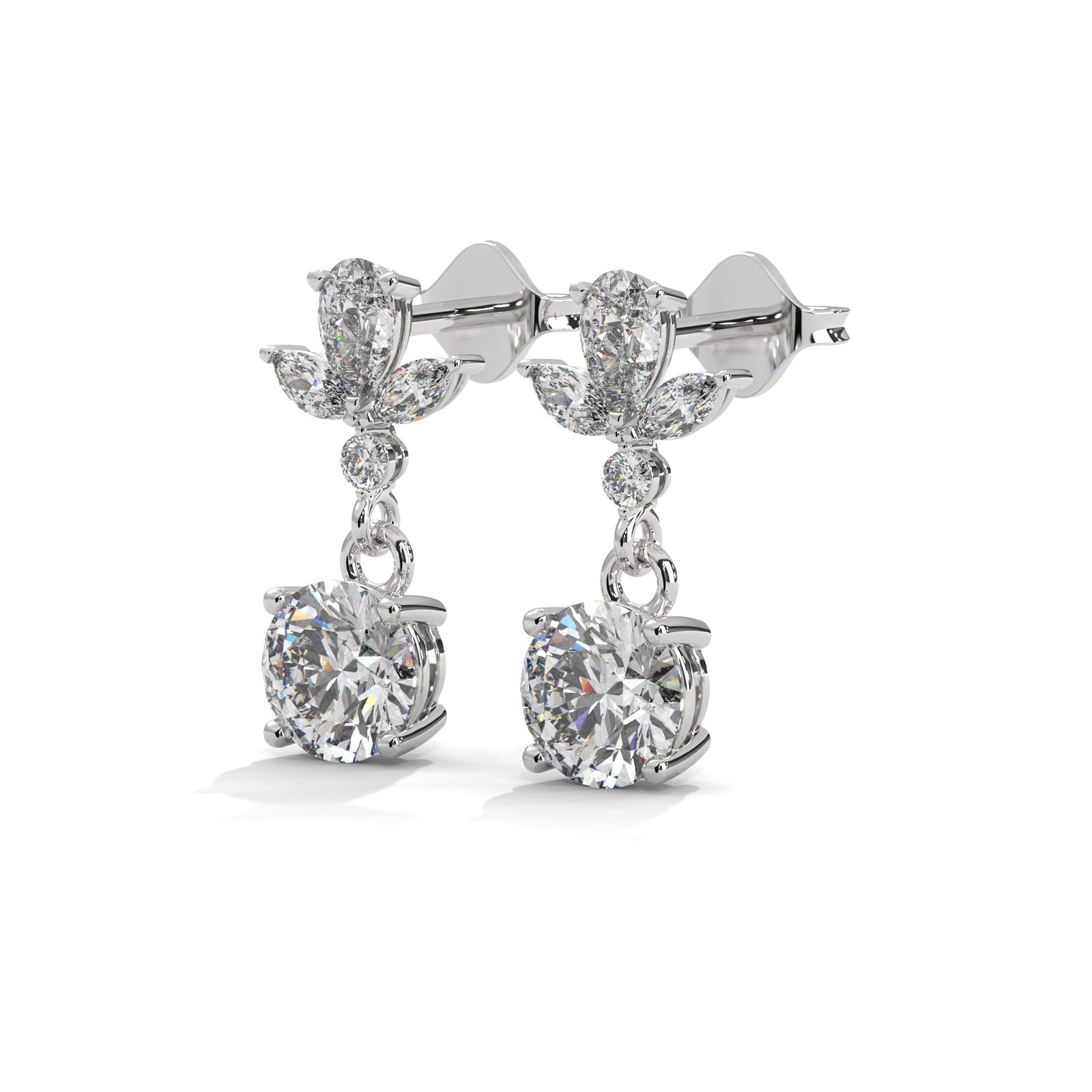 Buy luxury lab grown diamond earrings for elegant evening wear