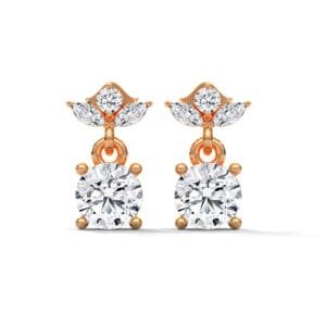CVD diamond earrings in Toronto timeless gold design