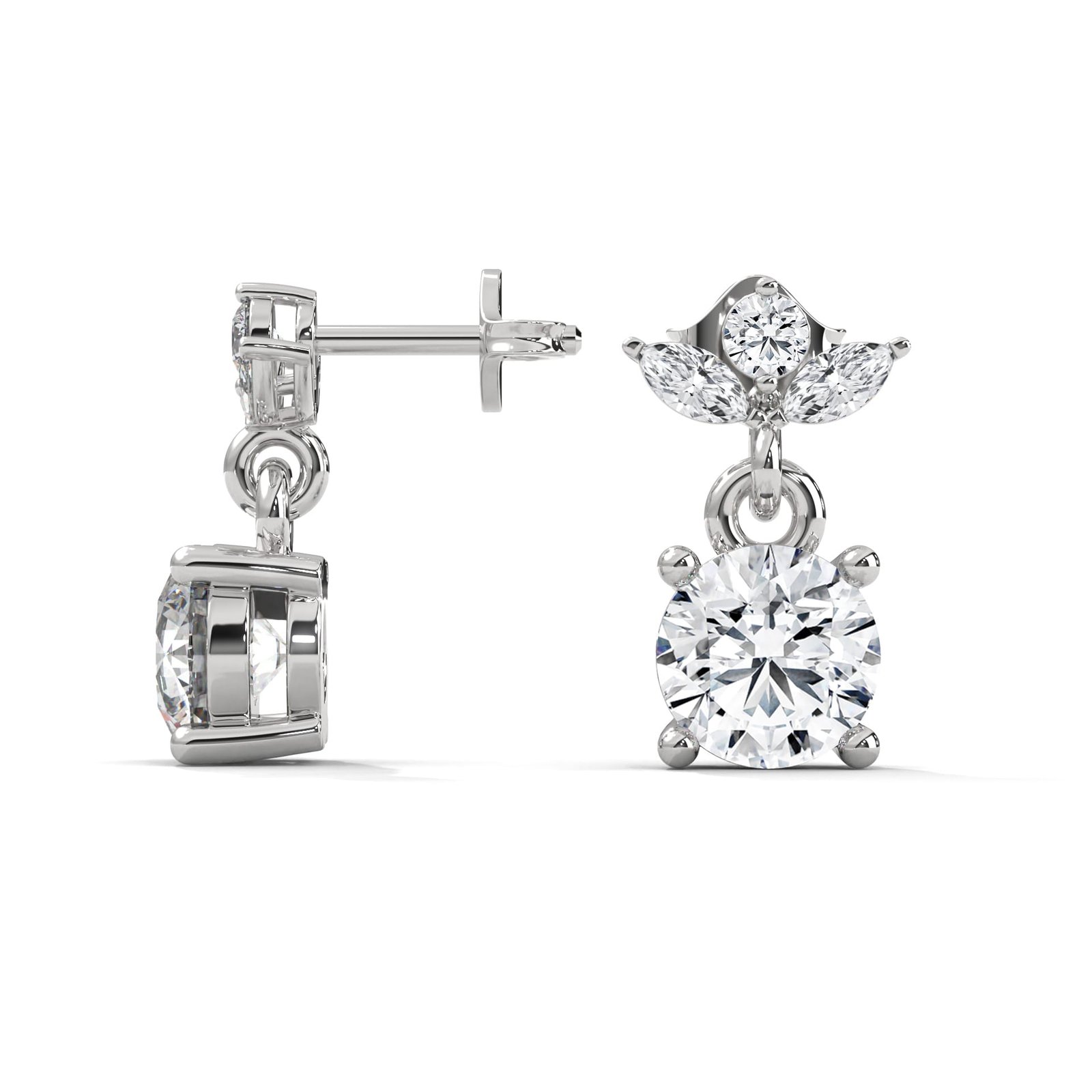 Lab grown diamond earrings premium jewelry brand India