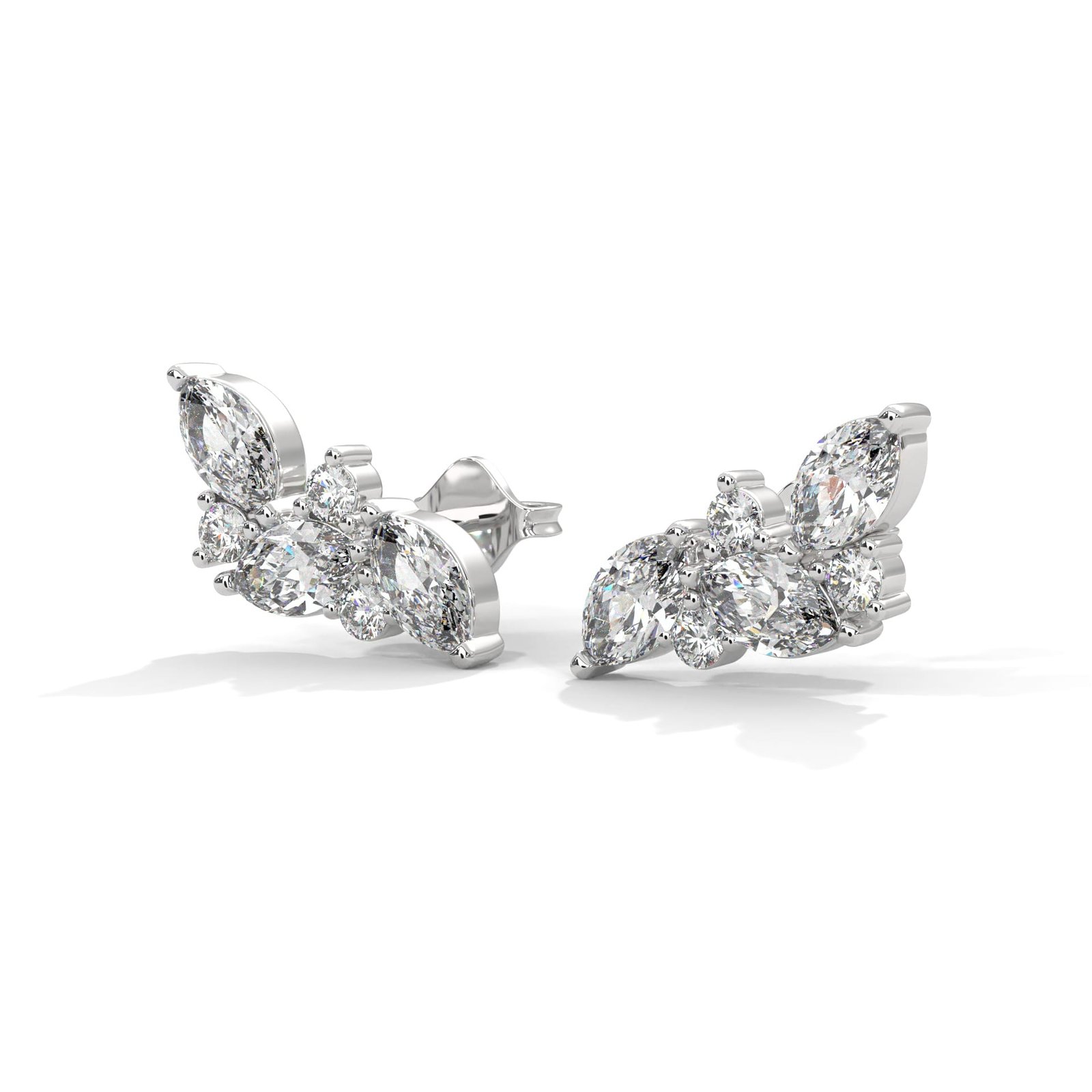 Luxury lab grown diamond earrings handcrafted by artisans