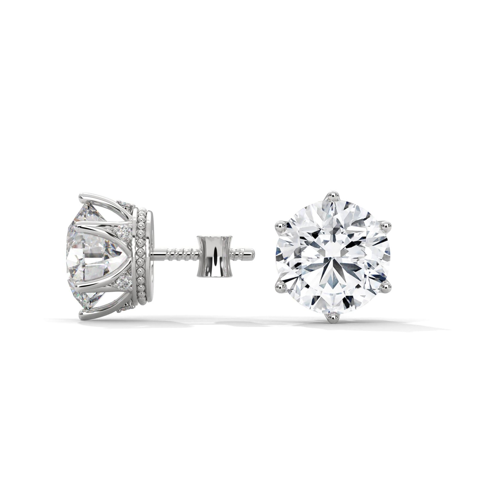 Luxury gold and diamond earrings — Reeva Rare handcrafted jewelry near me