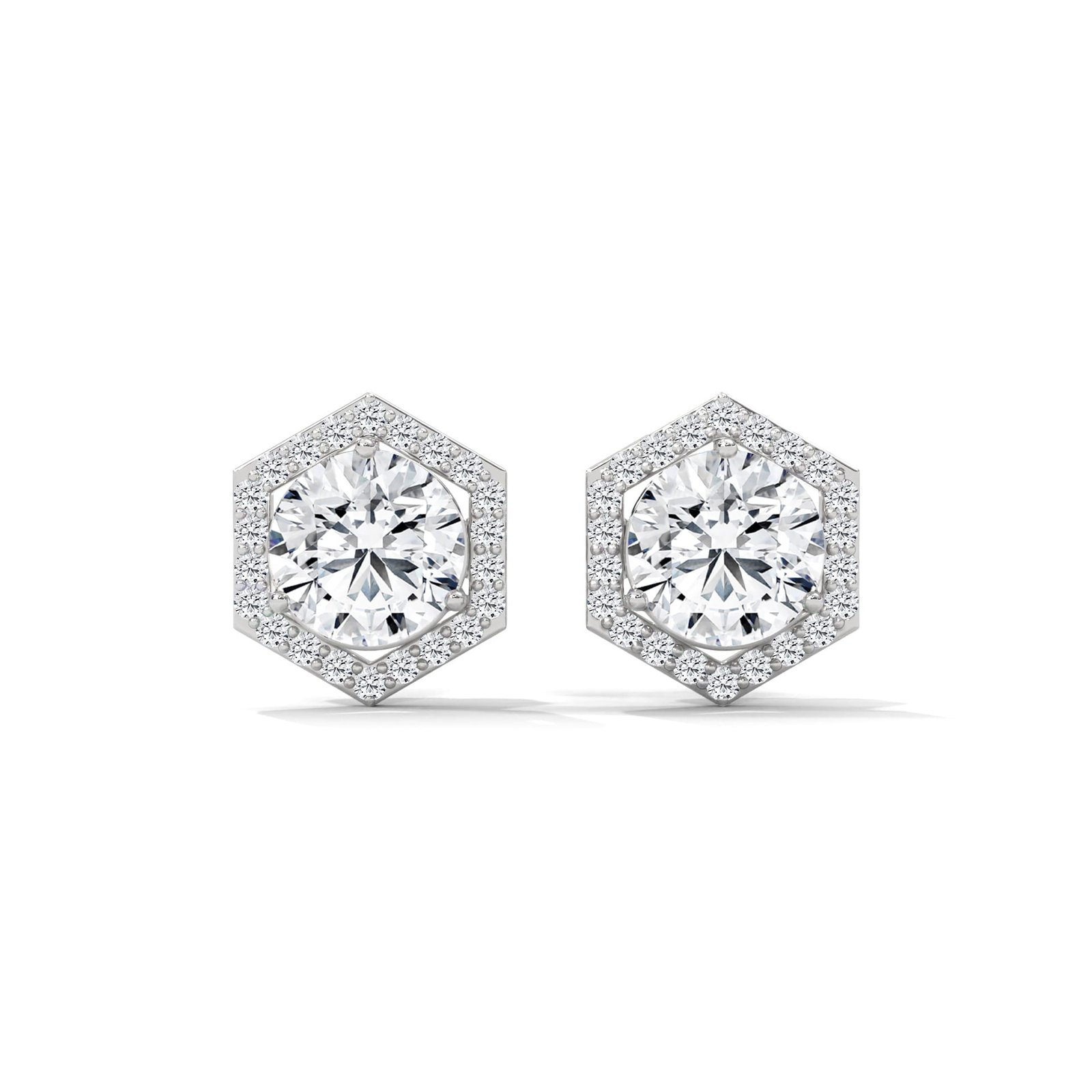 Latest lab grown diamond earrings design for wedding