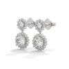 Heart Diamond Earrings Gift | Reeva Rare Romantic Collection Heart shaped lab grown diamond earrings gift for her
