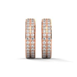 CVD diamond earrings gift her in Brussels in premium gold