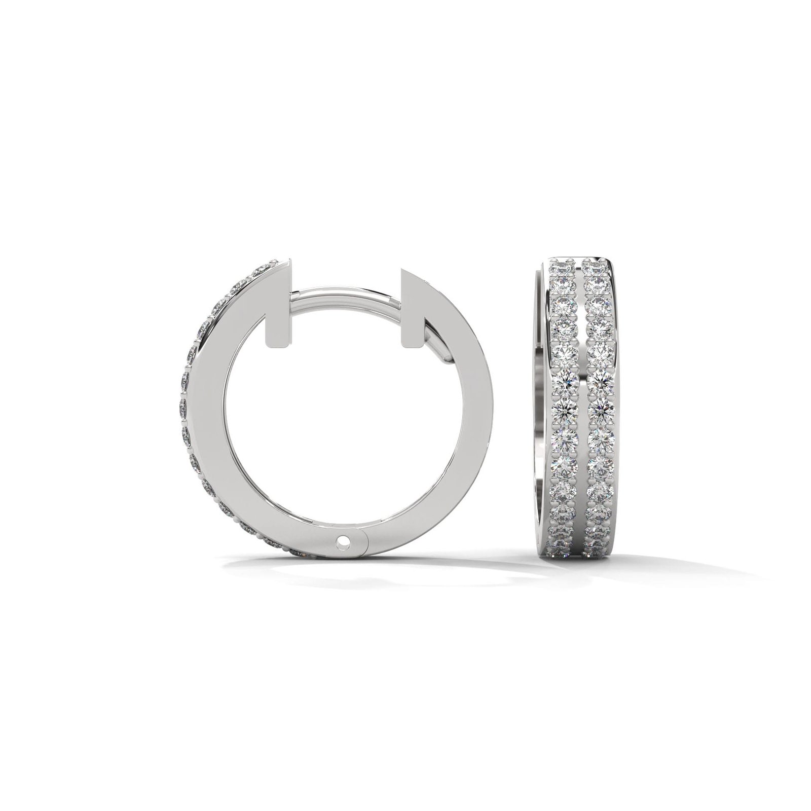 Lab grown diamond earrings with halo design